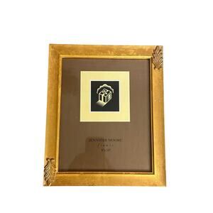 Jennifer Moore 8x10 Picture Frame Gold Ornate Resin Plastic With Glass